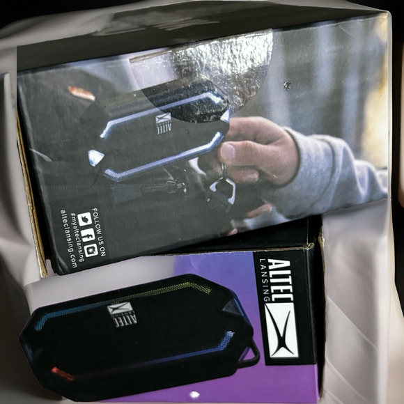 Altec Lansing HydraMini Wireless Bluetooth Speaker, IP67 Waterproof USB C Rec... - Picture 9 of 10